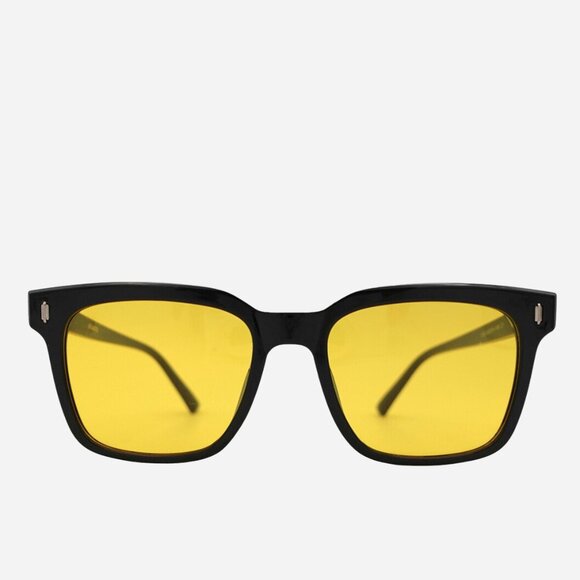 Unisex Rectangular Polarized Yellow Lenses Sunglasses - Picture 1 of 3
